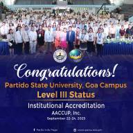 𝐏𝐫𝐞𝐬𝐭𝐢𝐠𝐢𝐨𝐮𝐬 𝐋𝐞𝐯𝐞𝐥 𝐈𝐈𝐈 𝐈𝐧𝐬𝐭𝐢𝐭𝐮𝐭𝐢𝐨𝐧𝐚𝐥 𝐀𝐜𝐜𝐫𝐞𝐝𝐢𝐭𝐚𝐭𝐢𝐨𝐧 𝐂𝐨𝐧𝐟𝐞𝐫𝐫𝐞𝐝 𝐨𝐧 𝐏𝐚𝐫𝐭𝐢𝐝𝐨 𝐒𝐭𝐚𝐭𝐞 𝐔𝐧𝐢𝐯𝐞𝐫𝐬𝐢𝐭𝐲 𝐛𝐲 𝐀𝐀𝐂𝐂𝐔𝐏